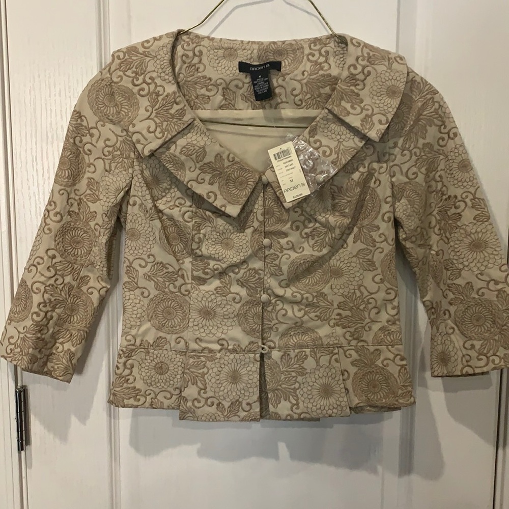 NÉW BEAUTIFUL Arden B 3/4 Sleeve Jacket Tan M